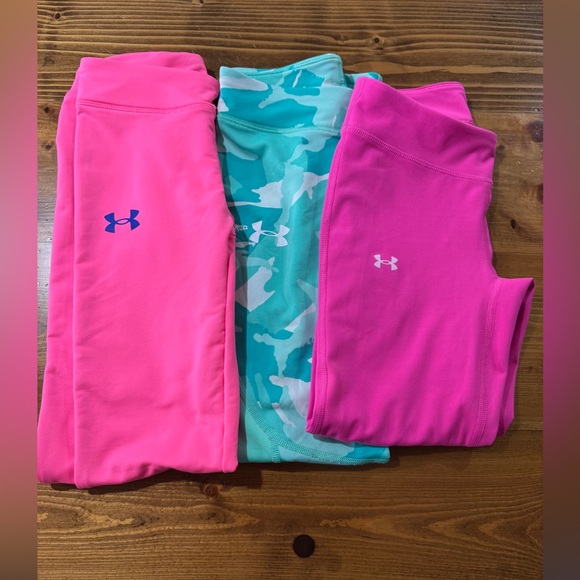 Under Armour Kids' Pink and Aqua Joggers Set - Picture 8 of 8
